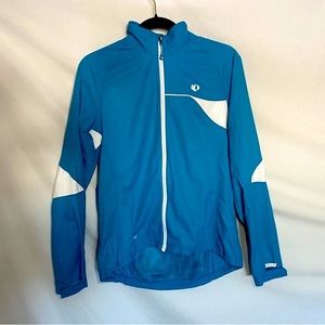 Pearl Izumi for Women Cycling Jacket Electric Blue and White L